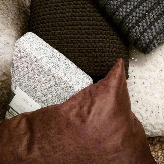 Brown Throw Pillow Faux Leather Oversized Threshold Target