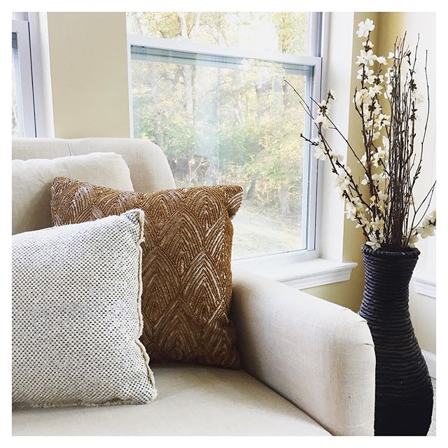 Brown Beaded Scallop Square Throw Pillow Threshold Target