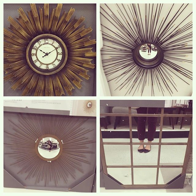 Sunburst Decorative Wall Mirror Metal Gold Threshold Target