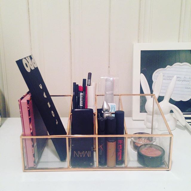 Glass & Metal Vanity Organizer Threshold Target