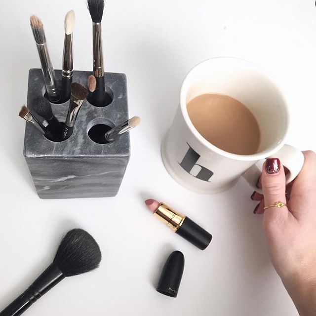 Toothbrush Holder Black Marble Threshold Target
