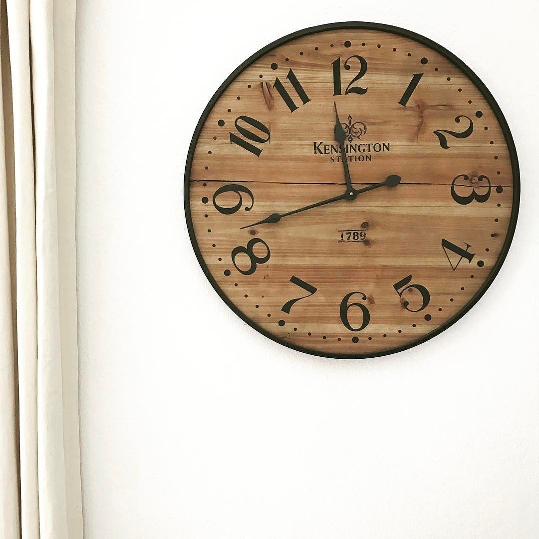 Wood Wall Clock with Black Trim 26" Threshold Target