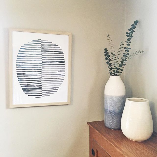 Framed Watercolor Blue Abstracts 16 x 20 3Pack Threshold Target