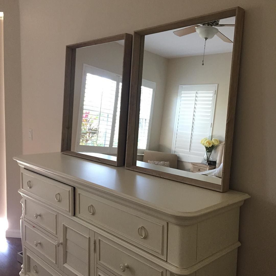 Square Ash Decorative Wall Mirror Brown Threshold Target