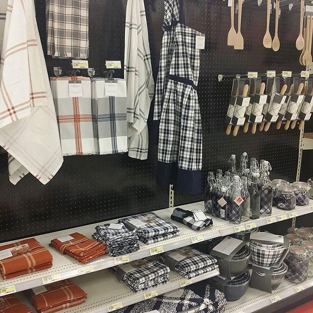 Plaid Tablecloth Round Orange (70") Threshold Target