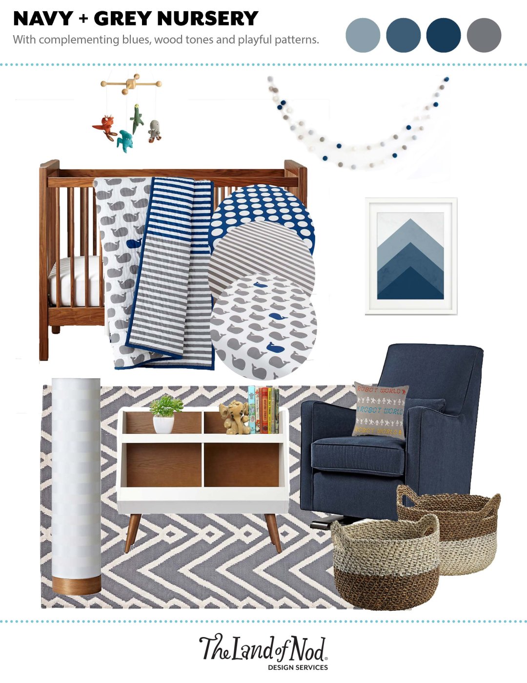 Navy & Grey Nursery Inspiration | Crate&Kids Blog