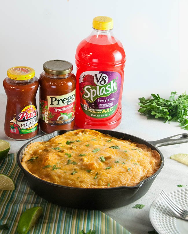 Shortcut Skillet Enchilada Lasagna