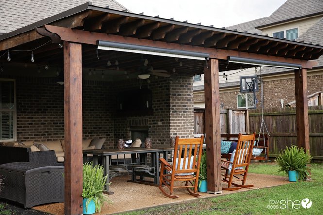 How To Re Stain A Back Patio Covering And Porch Swing In 1 Day