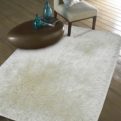  - plush metallic - Heidi Milton - Mohawk Home - shag rug - area rug - metallic shag rug - white rug - white mohawk rug