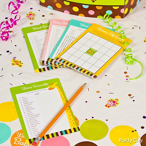 Curated image with Fisher-Price Jungle Baby Shower Game Kit, Baby Shower Tummy Tape, Diaper Baby...