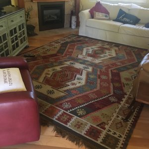 Gianna Recycled Yarn Kilim Indoor Outdoor Rug Warm Multi