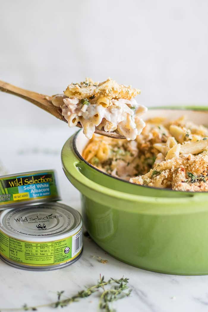 Gluten Free Tuna Casserole (Dairy Free) - Sunkissed Kitchen