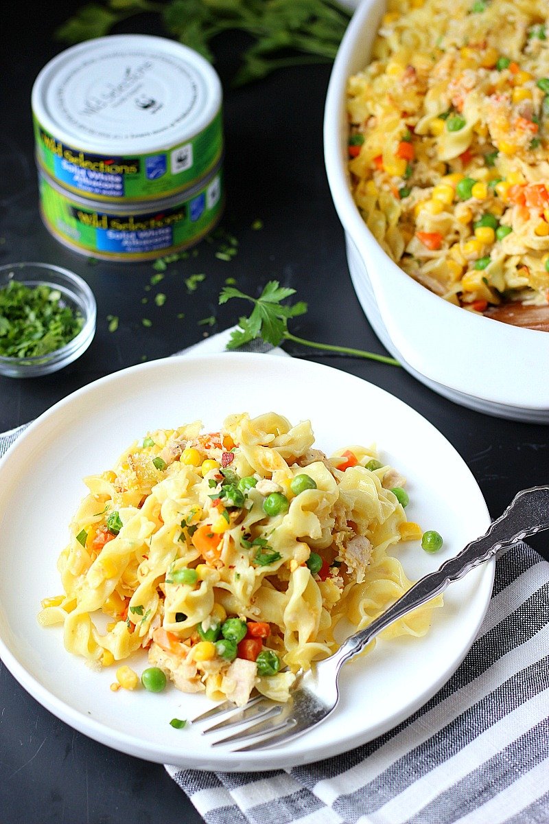 Healthy Tuna Noodle Casserole | Garden in the Kitchen