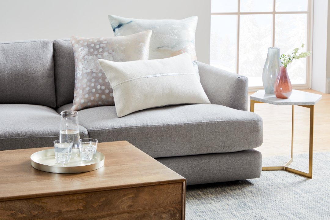 West elm 2024 couch pillows