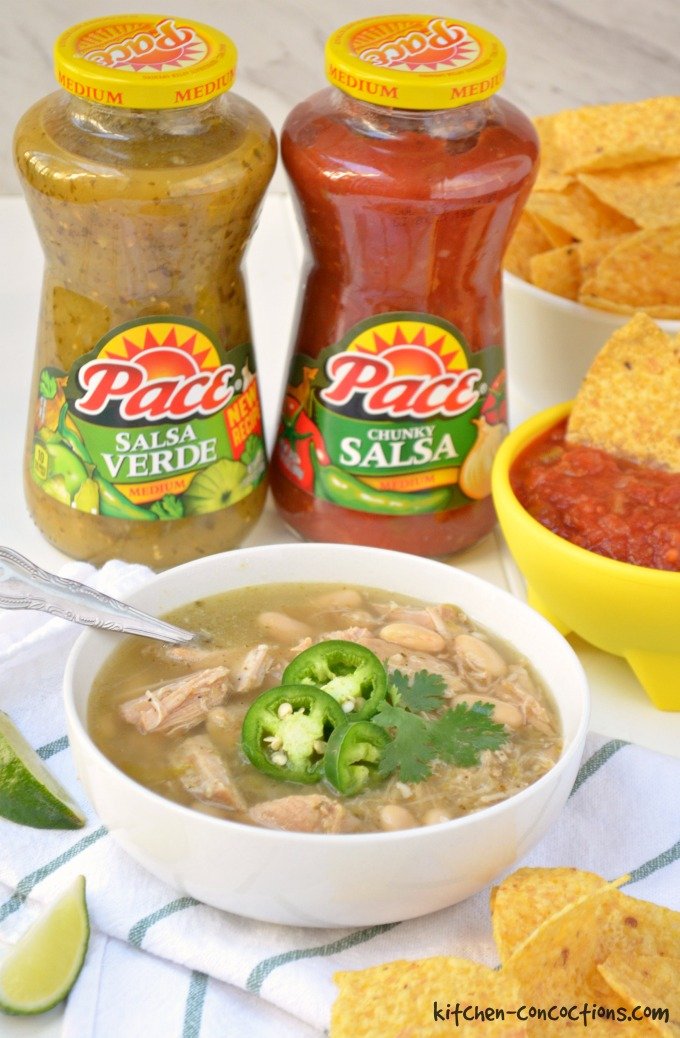 Slow Cooker Salsa Verde Pork Chili Kitchen Concoctions