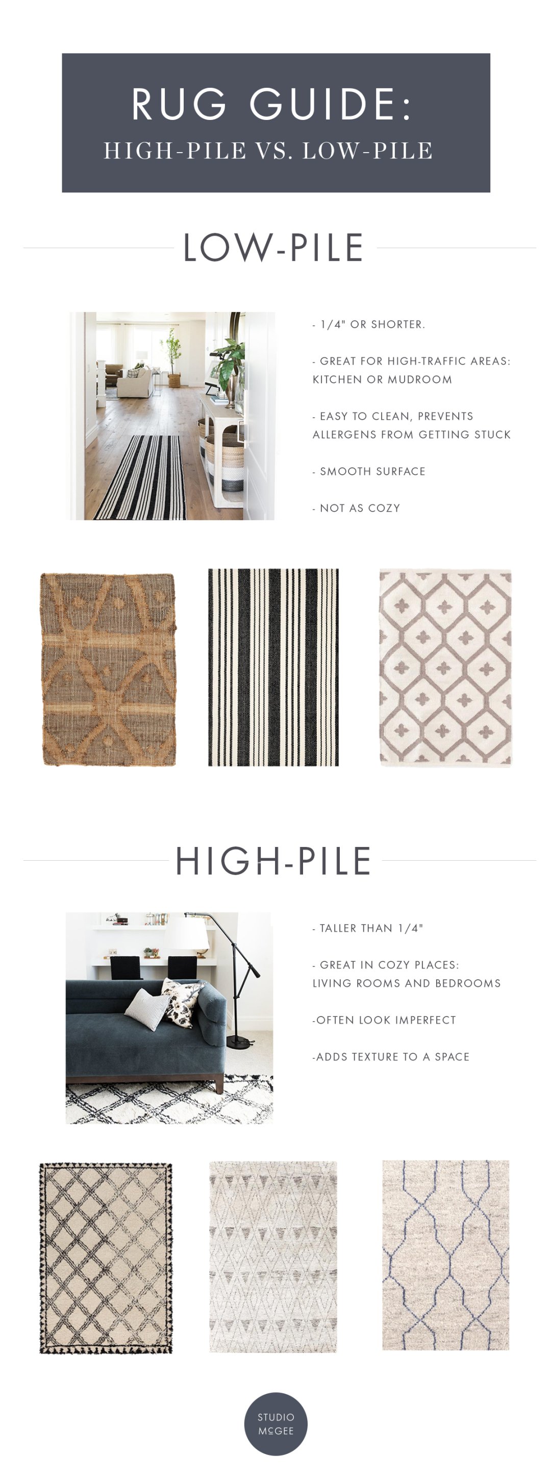 Low Pile Vs High Pile Rugs