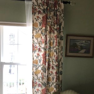 Cynthia Palampore Curtain Ivory Pottery Barn