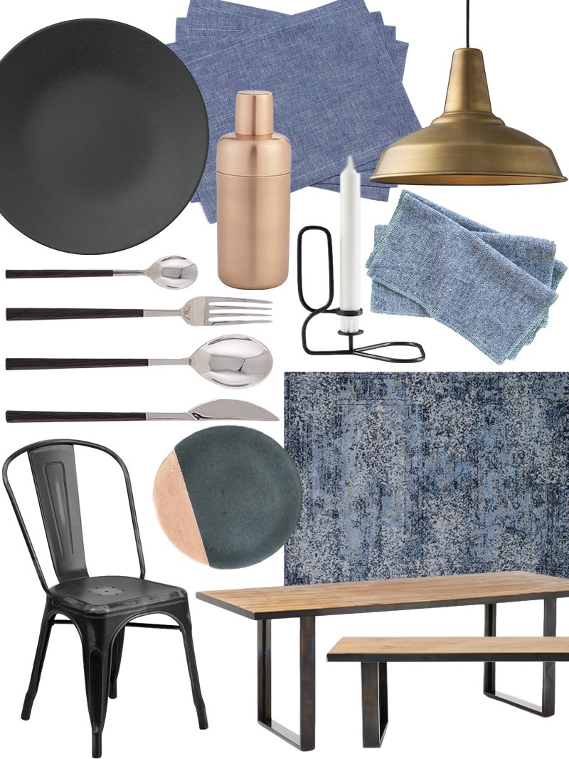 Create The Look Warm Industrial Dining Room Shopping Guide