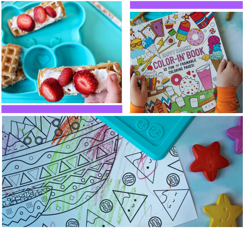 Color-in' Book Coloring Book - Happy Snacks