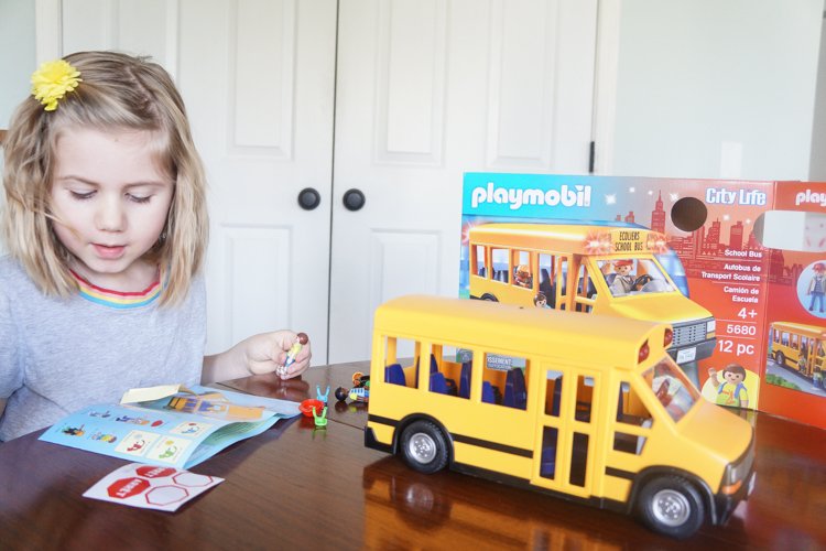 Playmobil school best sale bus playset