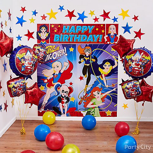 Dc Super Hero Girls Party Ideas Party City 