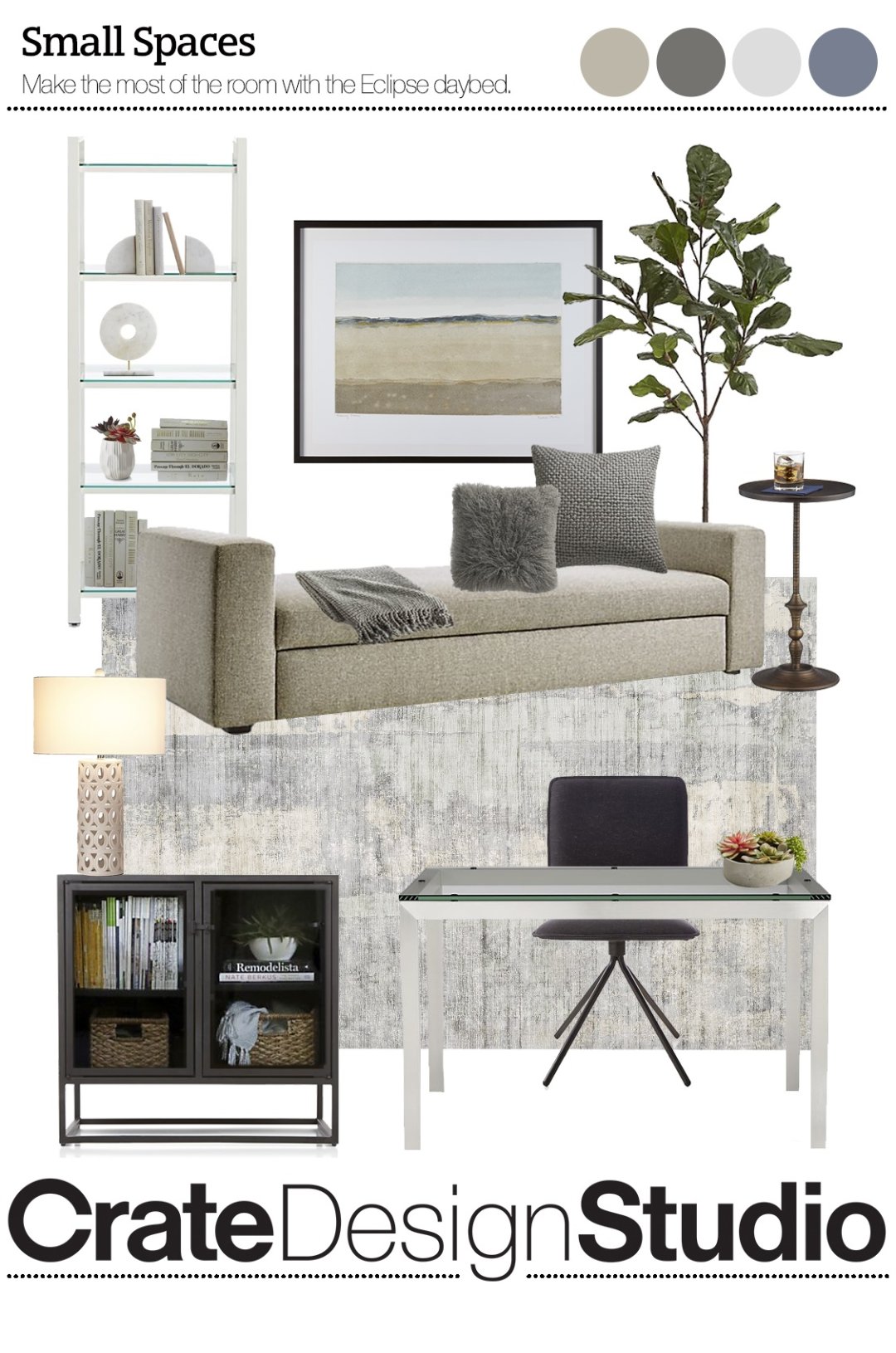 Small Space Style Crate and Barrel Blog