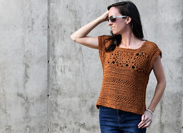 Sunburst Crochet Top