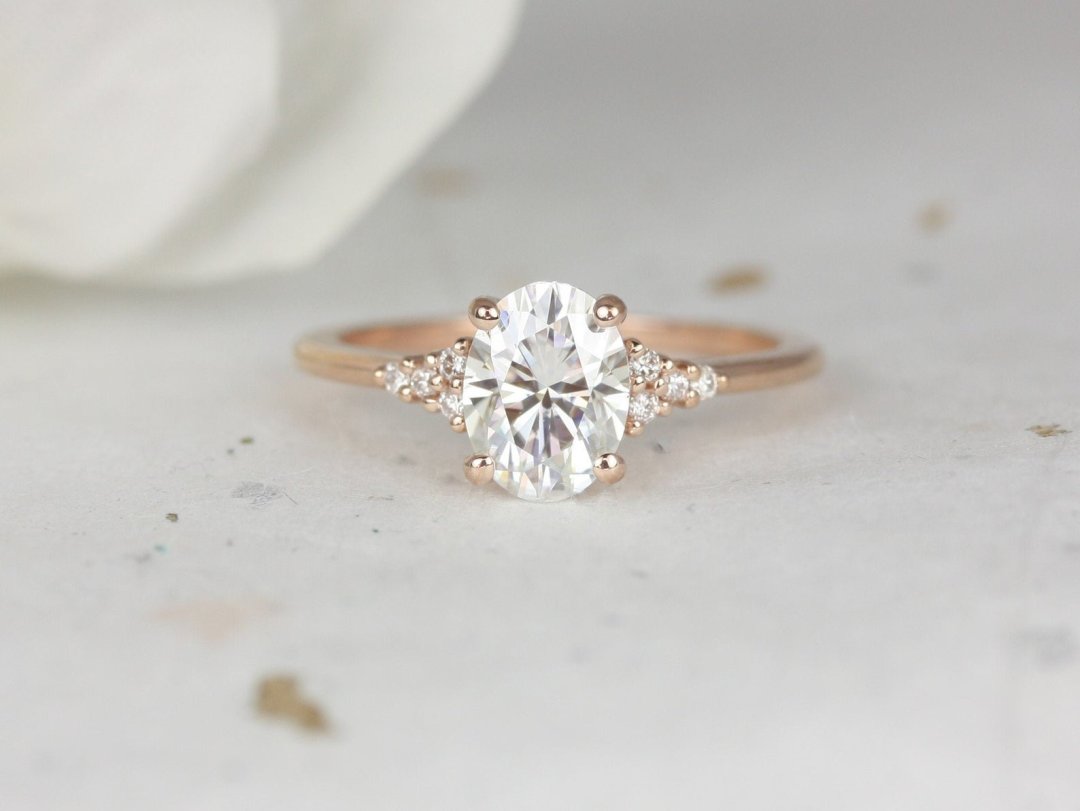 Rose gold engagement hot sale ring on dark skin