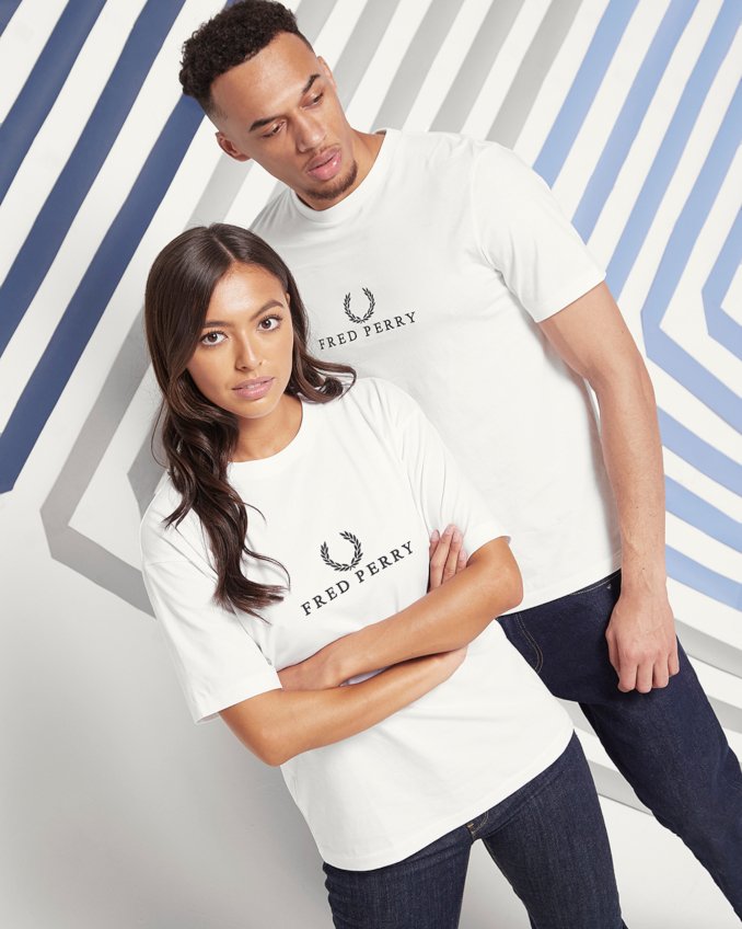 Camisetas básicas de Fred Perry para hombre y mujer