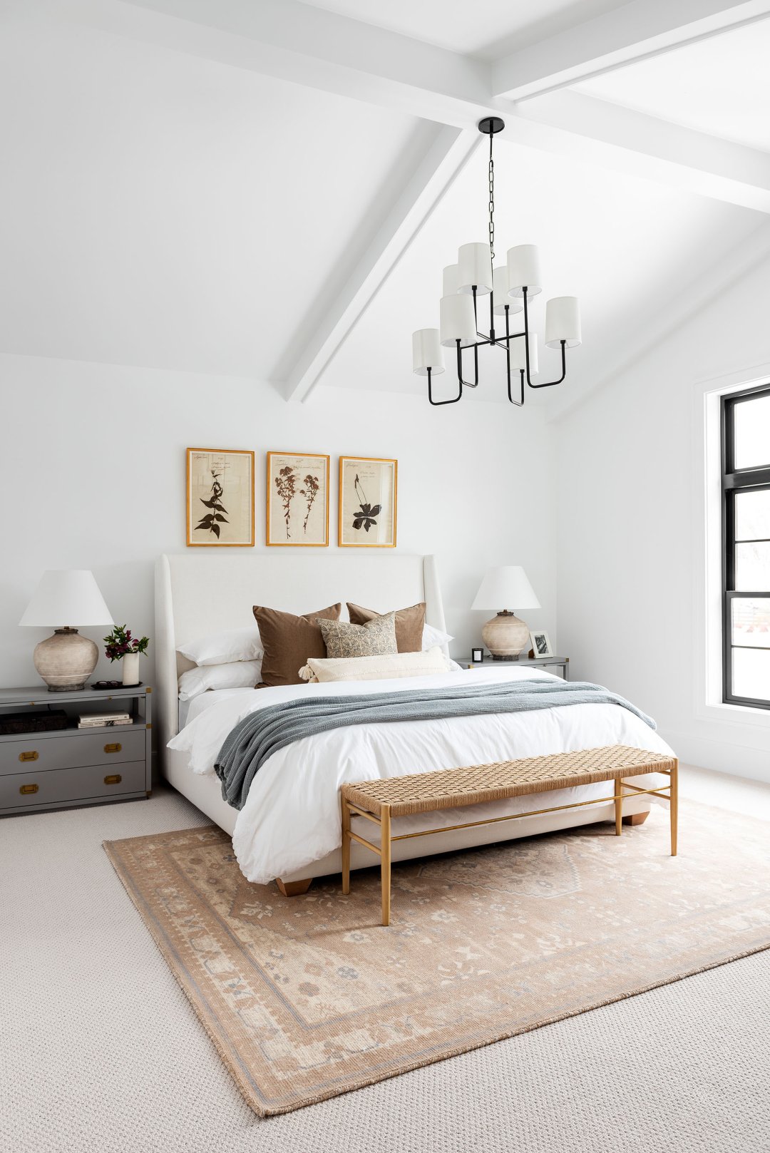 A Cozy Textured Master Bedroom