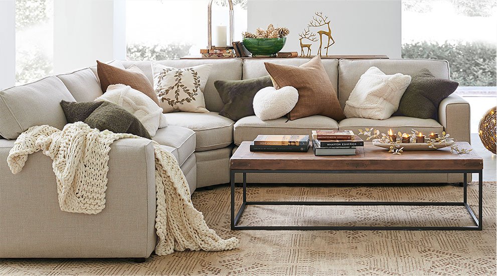 Sofa pillows 2024 pottery barn