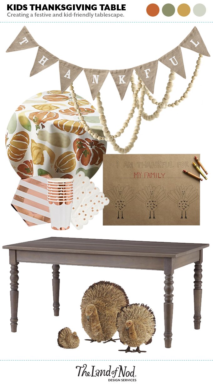 Kids Thanksgiving Table Moodboard