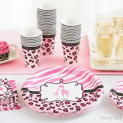 Pink Safari Girl S Baby Shower Ideas Party City