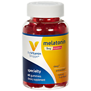 Shop the Vitamin Shoppe Melatonin for Sleep - Natural Strawberry Flavor - 5 MG (60 Gummies) and more Shop the Vitamin Shoppe Melatonin for Sleep - Natural Strawberry Flavor - 5 MG (60 Gummies) and more