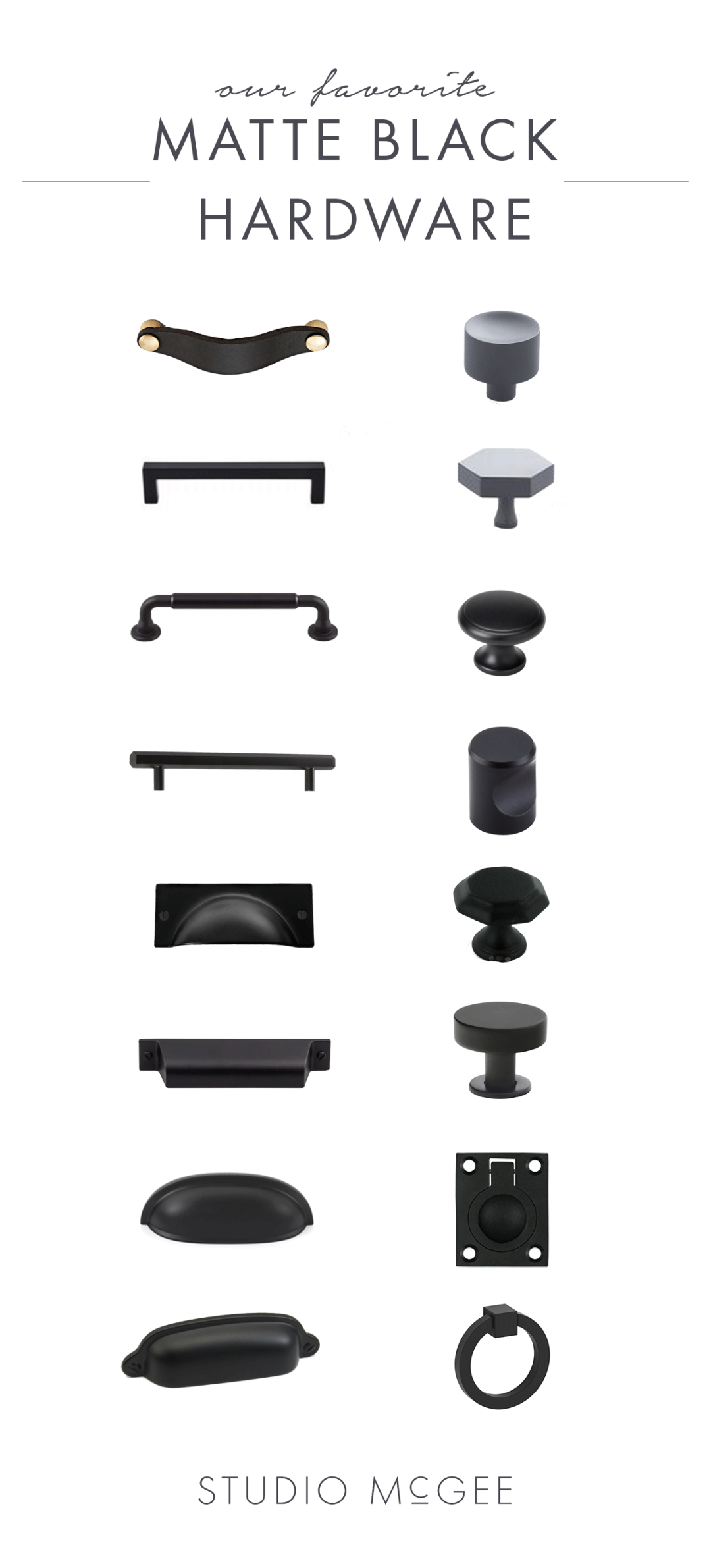 Matte Black Hardware Round-UP