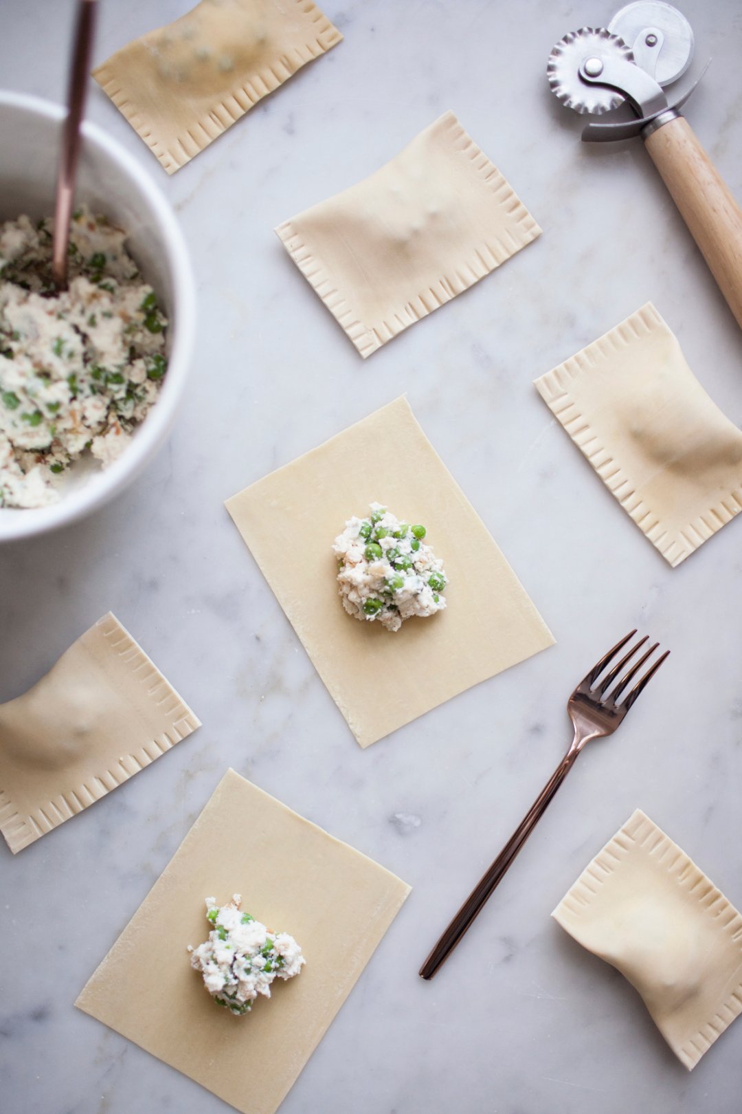 Spring Pea Ravioli Filling Recipe The Crate and Barrel Blog