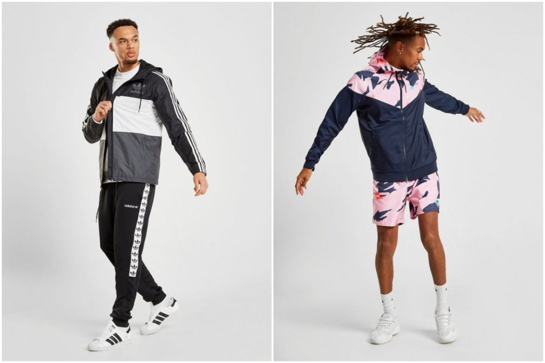 Giacche a vento Nike e adidas Originals