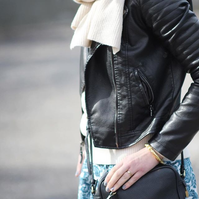 Women's Faux Leather Moto Jacket - Black - M - Xhilaration : Target