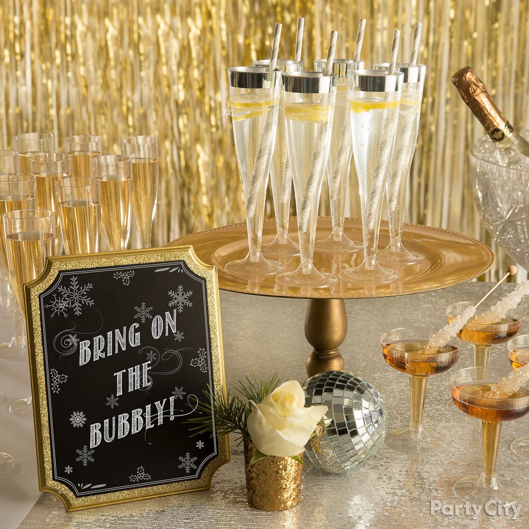 5 New Year S Eve Champagne Party Ideas Party City