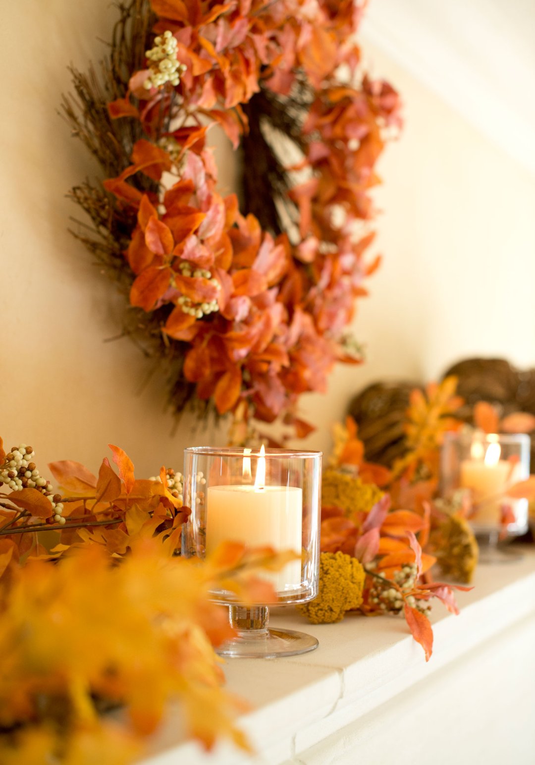 Fall Mantel Decorating Ideas Crate and Barrel Blog