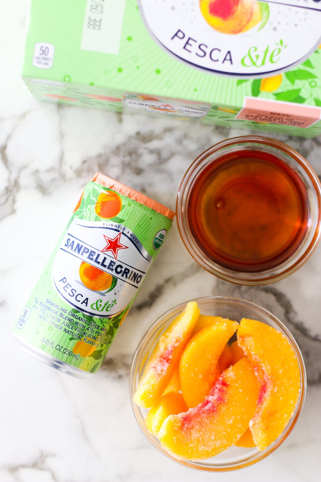 Sparkling Black Tea + Peach Drink 250ml (Packing: 24 Can/ Carton)