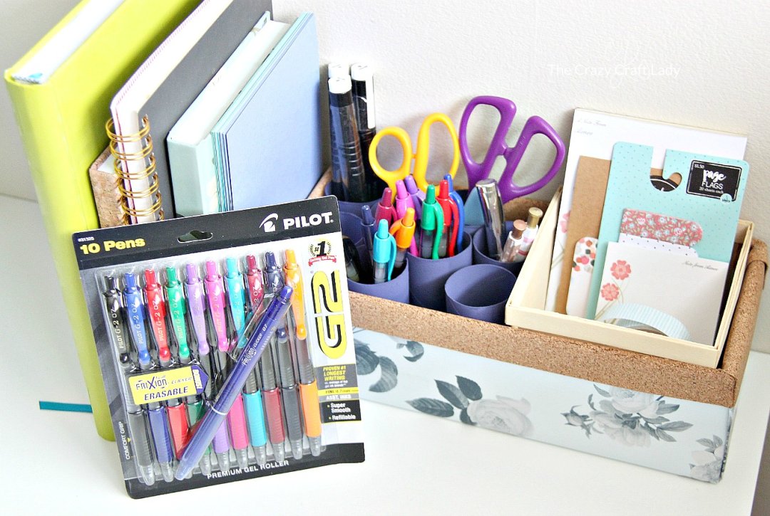 DIY Upcycled Desk Organizer