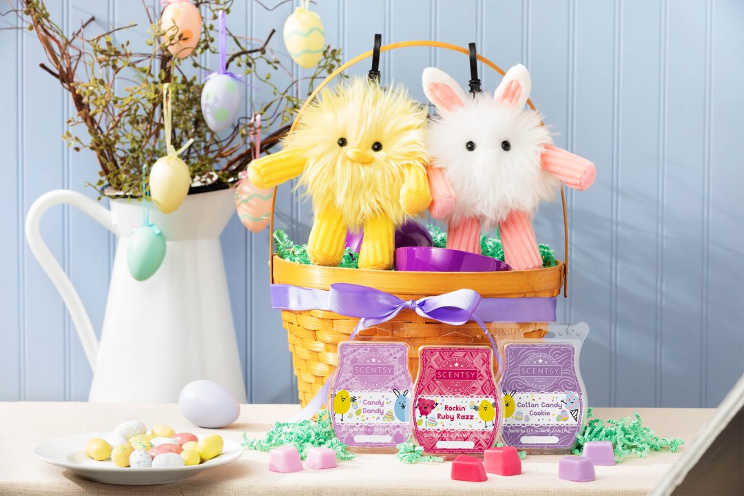 Scentsy Easter collection with scentsy buddy clips and wax melts