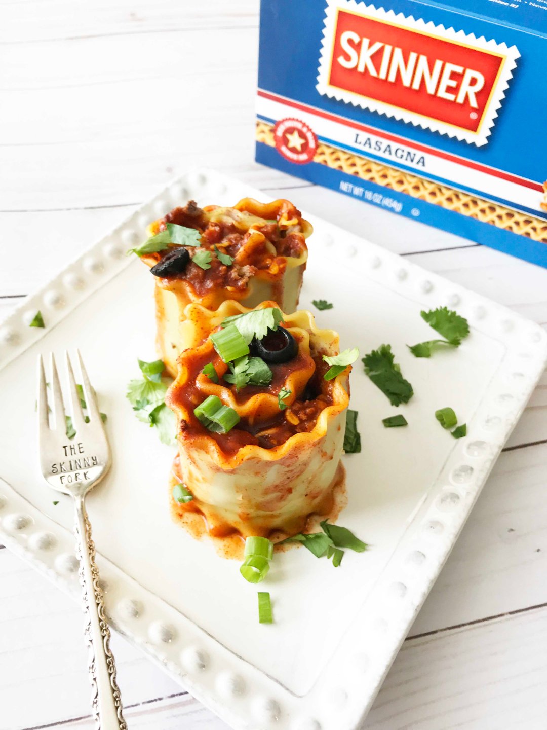 Tex Mex Lasagna Roll Ups Sponsored The Skinny Fork