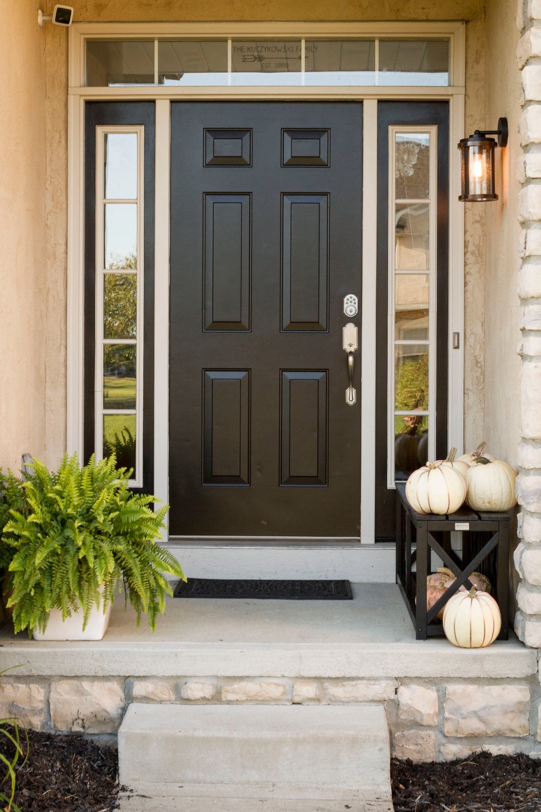 Copper Wire Wrapped White Pumpkins + A Fresh Front Porch Makeover 