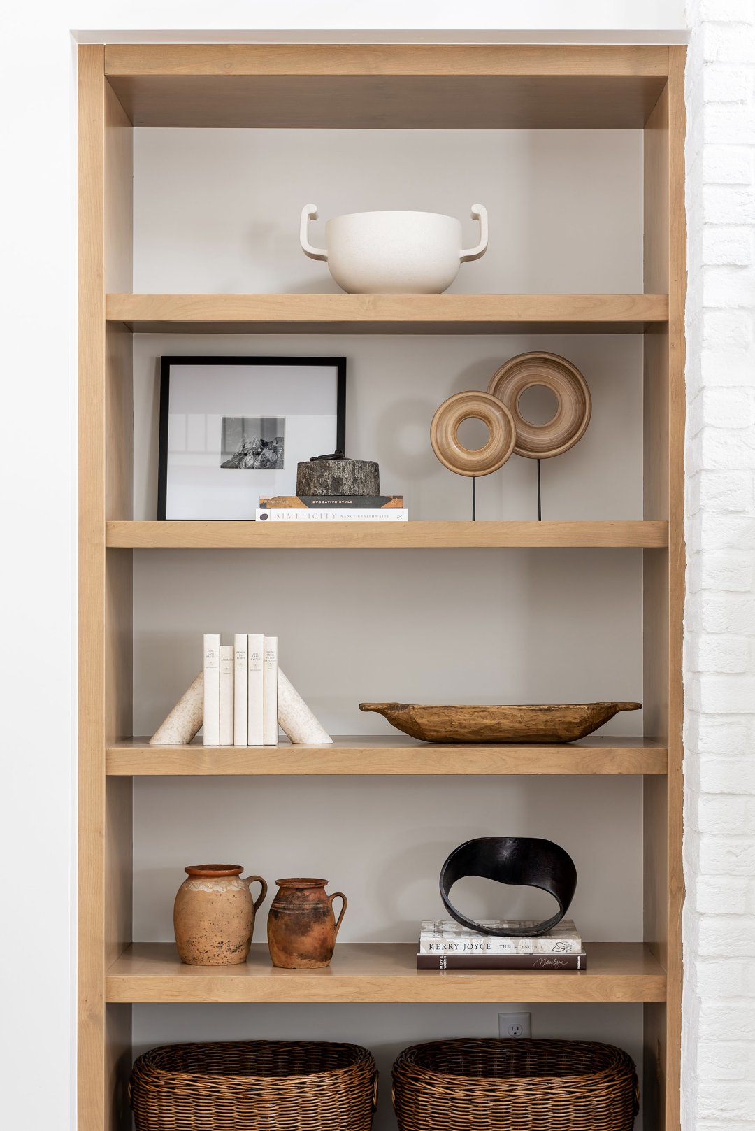 Styling Long Open Shelves