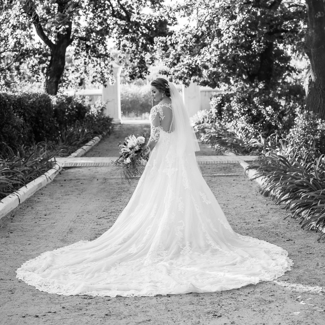 Walking through a dream.Style #8909 with custom sleeves