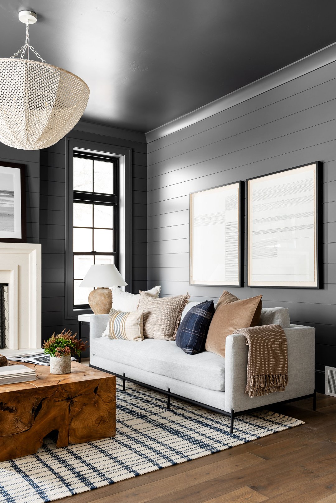 Bold & Coastal Living Room Studio McGee