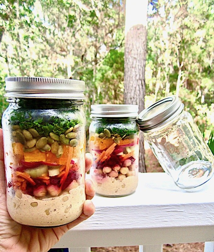 Italian Kale Salad Jar Recipe - Healthy Fitness Meals