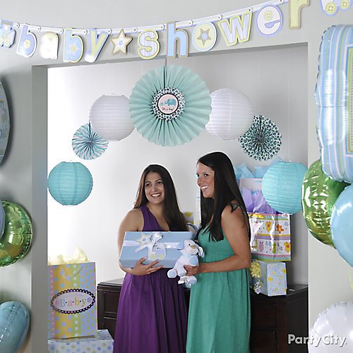 Blue Safari Boy S Baby Shower Ideas Party City